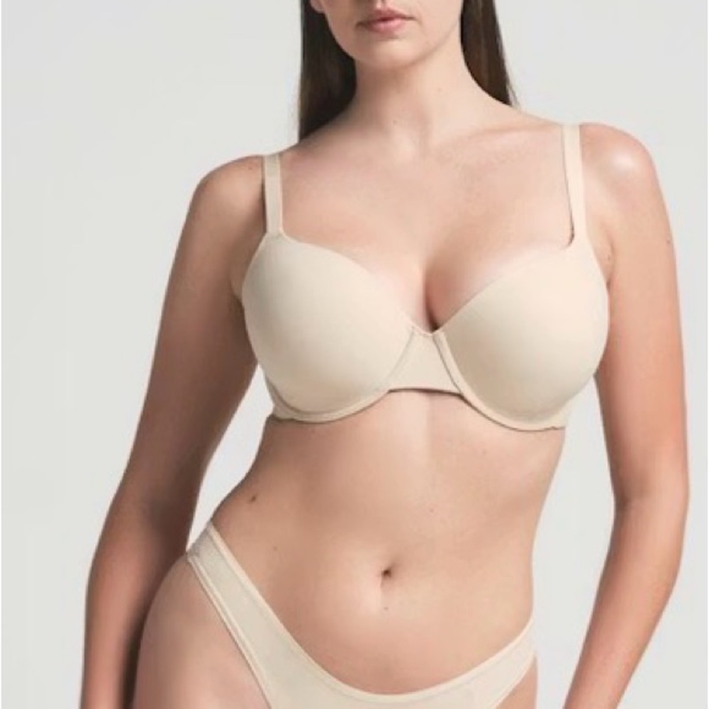 36H SKIMS Fits Everybody T-Shirt Bra 36H Color Mica - Picture 2 of 8